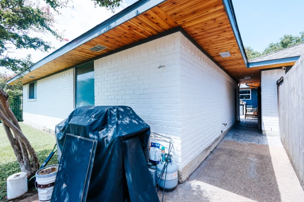 Standard Soffit Upgraded to Cedar - After